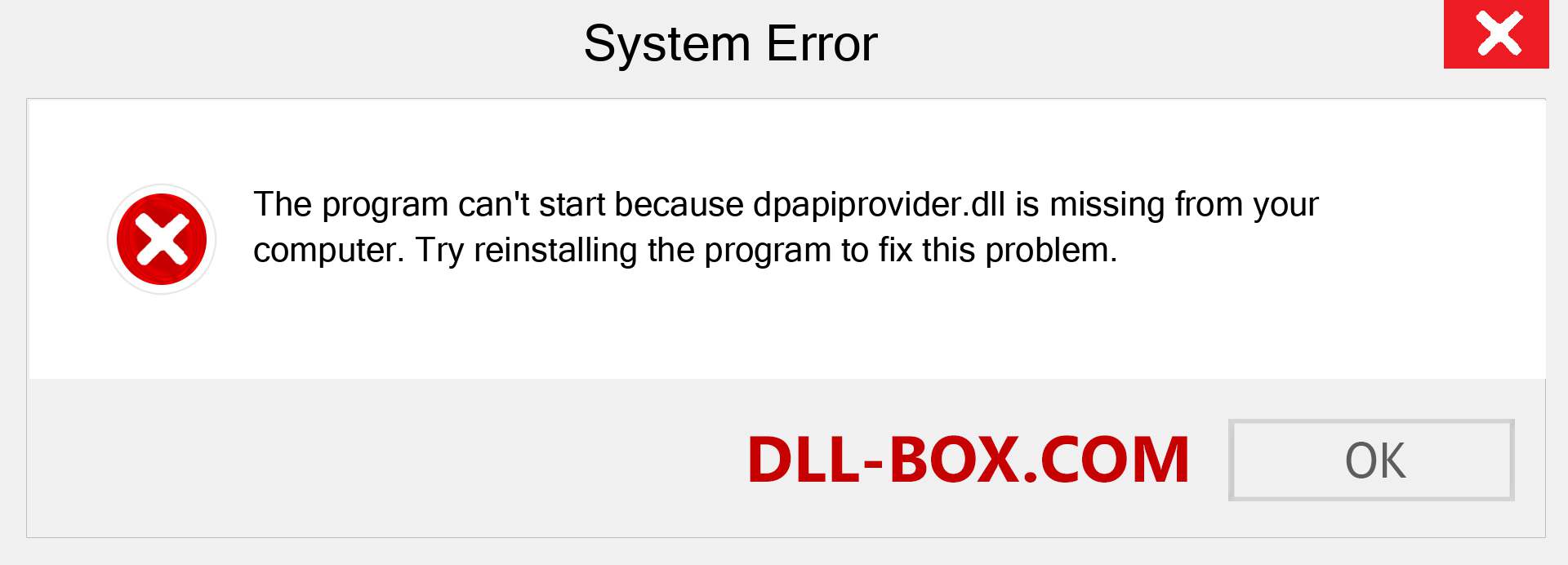  dpapiprovider.dll file is missing?. Download for Windows 7, 8, 10 - Fix  dpapiprovider dll Missing Error on Windows, photos, images